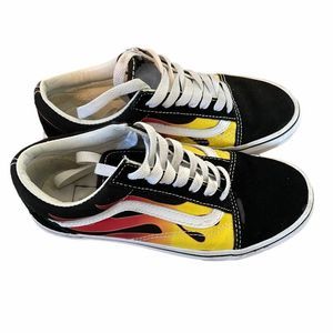 Kids Youth Vans Flame Old Skool 3.5 / 5